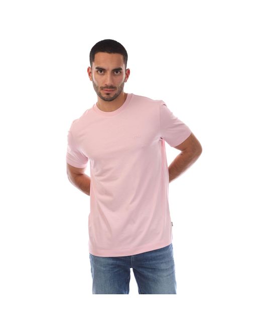 Boss Thompson 01 T-shirt In Roze in het Pink voor heren