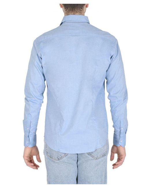 Versace 19.69 Abbigliamento Sportivo Blue 19V69 Shirt Filafil Light for men
