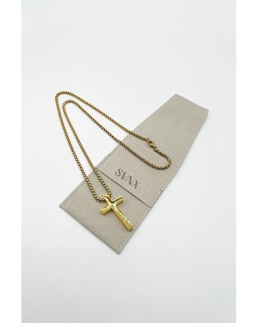 SVNX Blue Cross Prendant Necklace
