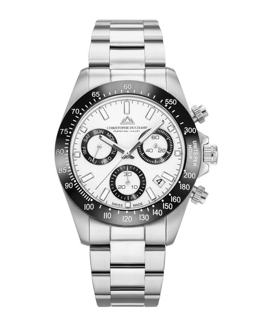 Christophe Duchamp Gray Grand Mont Ceramic 42Mm for men