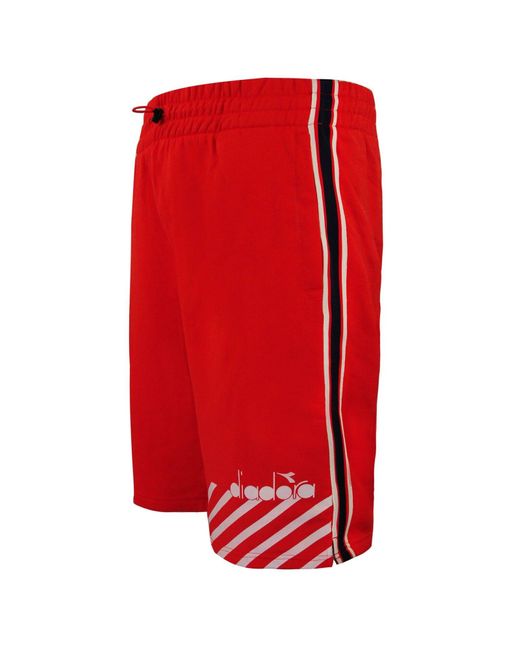 Diadora Red Bermuda Shorts Textile for men
