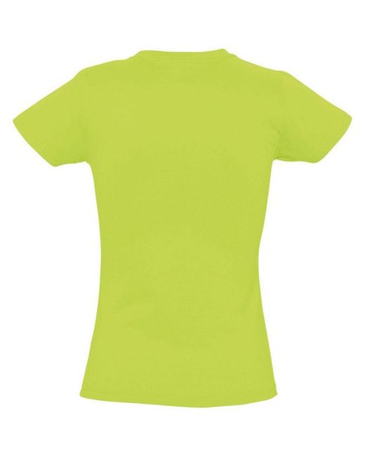 Sol's Green Ladies Imperial Heavy Short Sleeve T-Shirt (Apple)