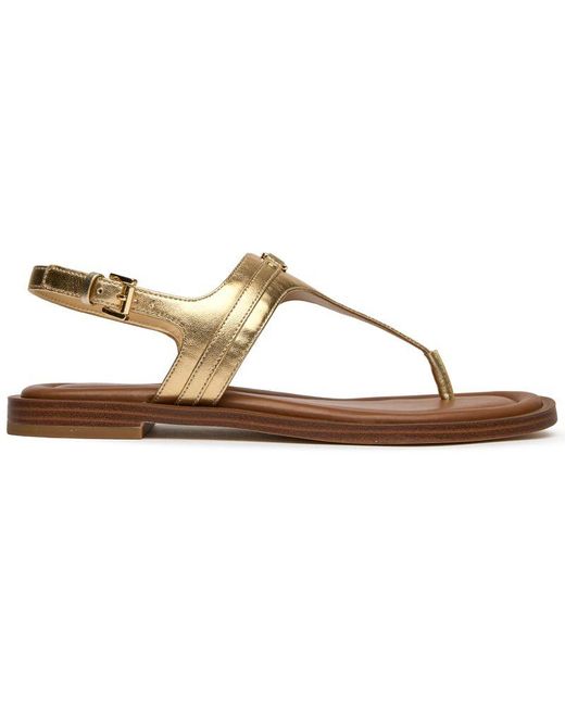 Michael Kors Brown Mandy Flip-Flops