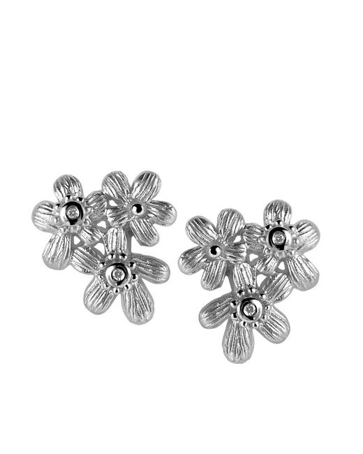 Orphelia Metallic 925 Sterling Set: Chain-Pendant + Earrings