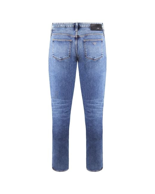 Emporio Armani Blue J75 Slim Fit Jeans for men