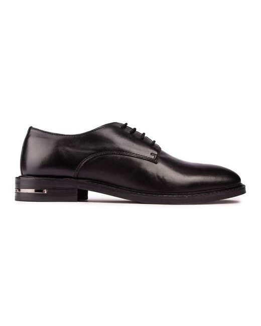 Walk London Black Oliver Derby Shoes for men