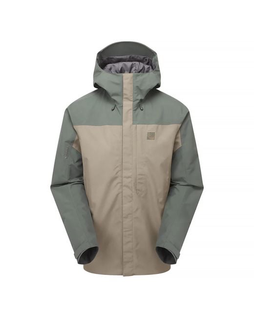 Sprayway Gray Waterproof Gore-Tex Hooded Hiking Jacket Rain Shell Coat for men
