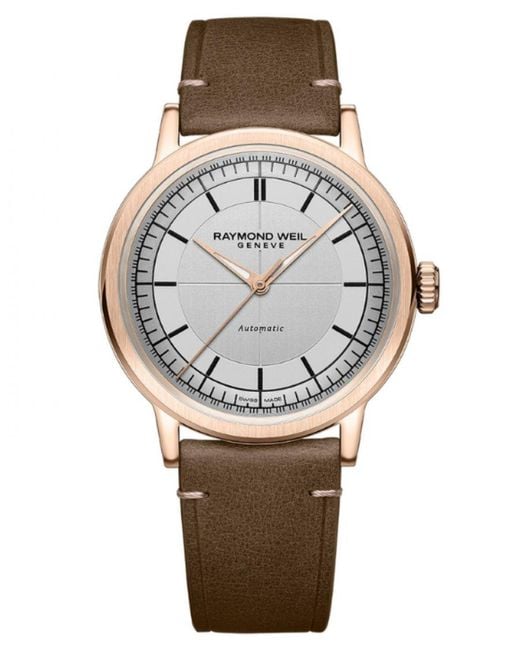 Raymond Weil Gray Millesime Watch 2925-Pc5-65001 Leather (Archived) for men