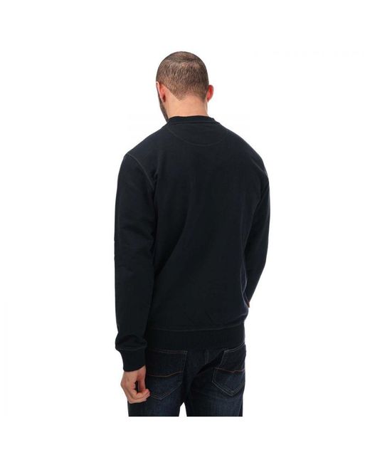 Timberland Black Embroidery Logo Crew Sweat for men