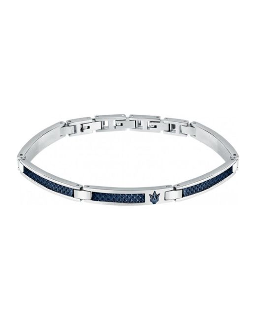 Maserati White Jm523Avd33 Bracelet for men