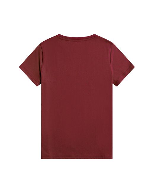 Mountain Warehouse Red Regional London T-Shirt Cotton Sun Protection Breathable Casual Tee for men