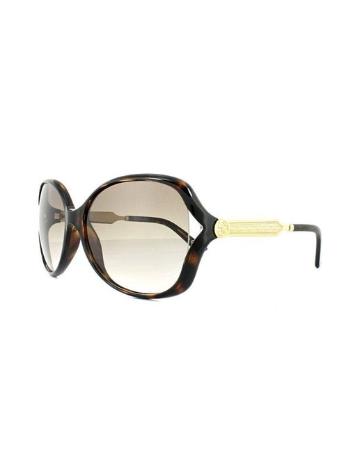Gucci Brown GG0076S 003 Women's Sunglasses