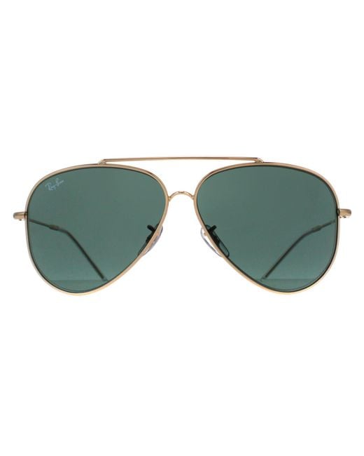 Ray-Ban Green Aviator Rb0101S Reverse Metal