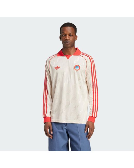Adidas Originals Red Fc Bayern Lfstlr Jersey for men