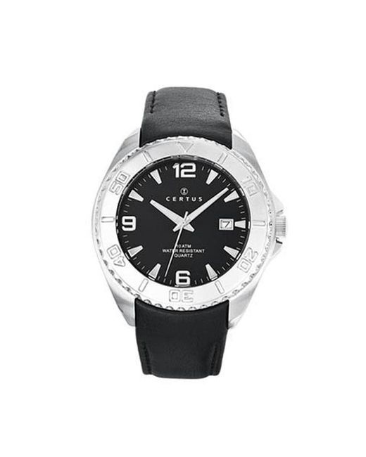 Certus Metallic Watch Leather for men