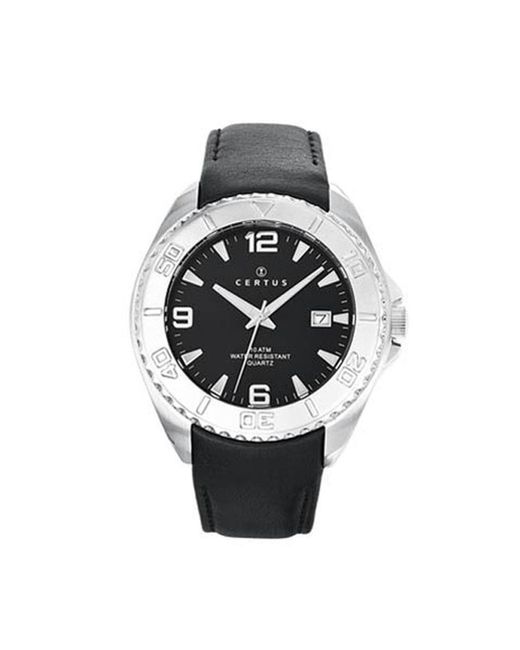 Certus Metallic Watch Leather for men
