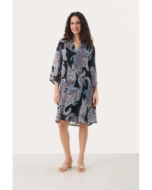 Part Two Jurk Regular Fit in het Blue