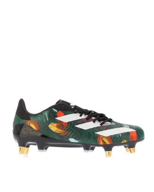 Adidas Green Adizero Rs7 Soft Ground Rugby Boots for men