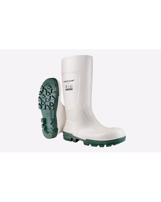 Dunlop White Work-It Waterproof Safety Wellingtons
