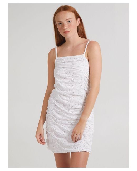 Long white cheap cami dress