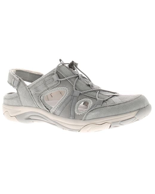 Free Spirit Gray Sandals Walking Bryn Touch Fastening Smoke