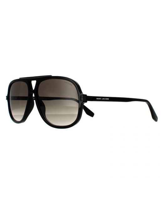Marc Jacobs Black Aviator Gradient Sunglasses for men