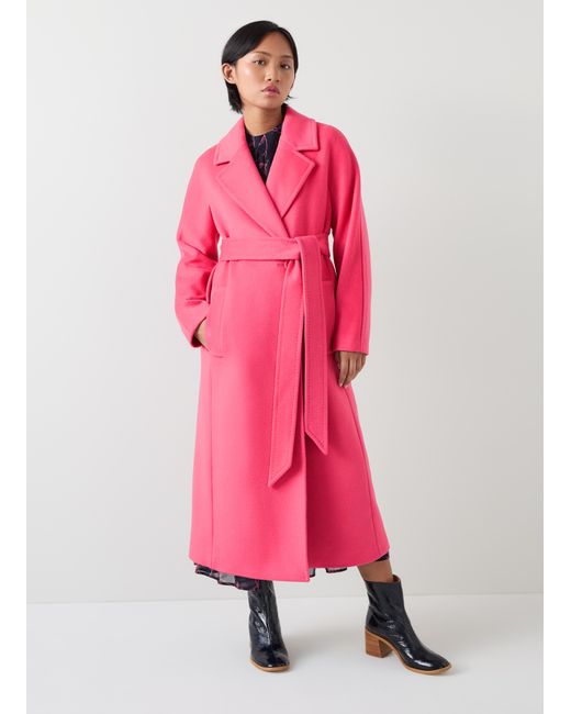 L.K.Bennett Pink Frances Petite Coats
