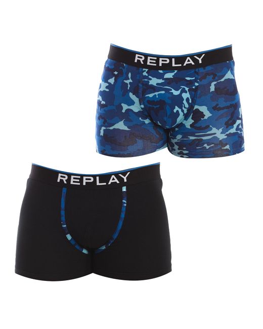 Replay Blue Pack-2 Boxers I101196 for men