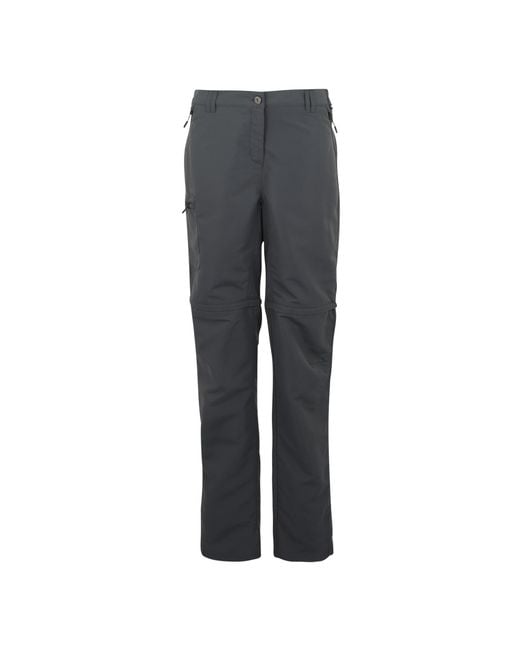 Regatta Gray Ladies Chaska Iii Zip-Off Hiking Trousers (Seal)