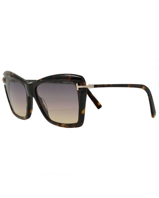 Tom Ford Brown Leah Ft0849 55B Sunglasses