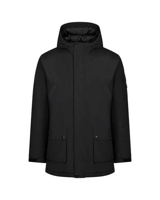 Trespass Black Stewart Waterproof Jacket for men