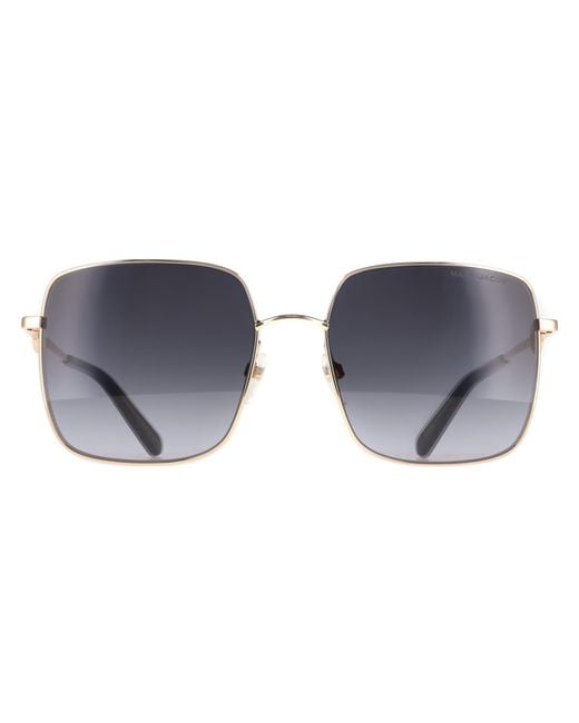 Marc Jacobs Gray Square Dark Gradient 654/S Metal