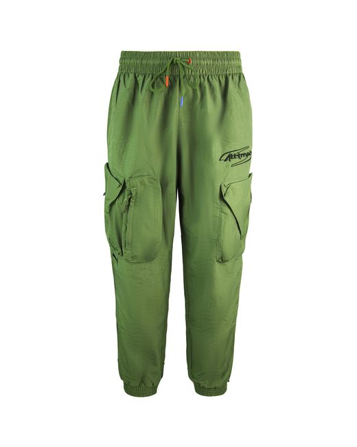 PUMA Green X Attempt Utility Pants Stretch Waist Trousers 598944 75 Nylon for men