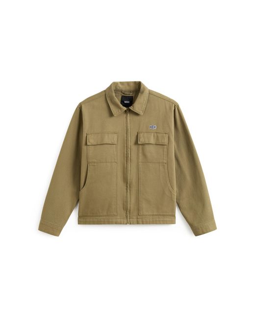 Vans Green Mcavoy Zip Station Jacket for men