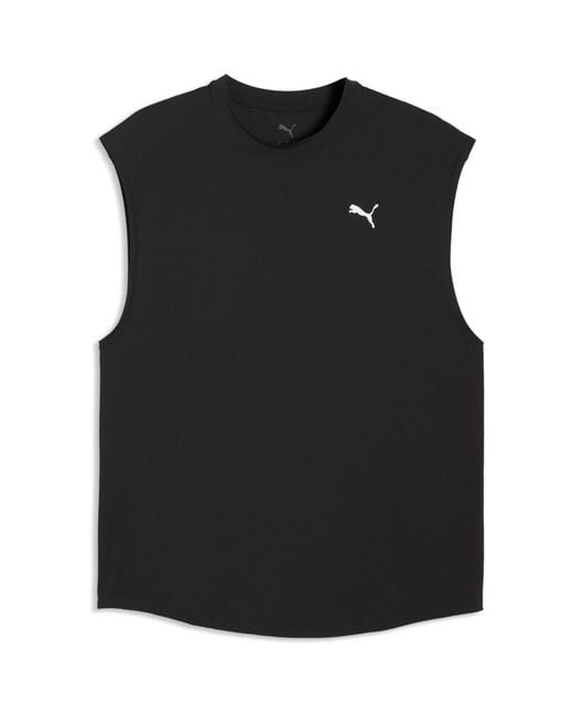 PUMA Black Run Coolcell Performance Gym Vest for men