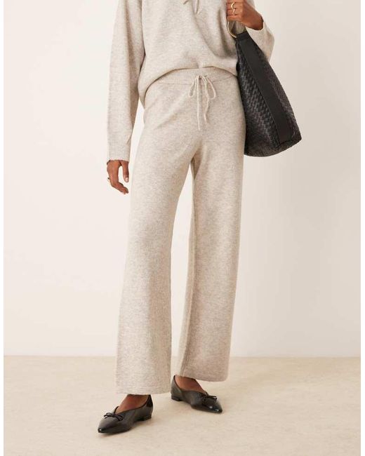 Jdy Natural Knitted Trouser Co-Ord