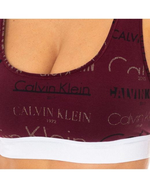 Calvin Klein Purple Top Bra