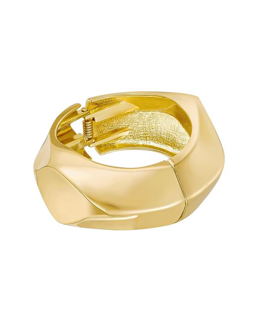 The Jewellery Stockroom Metallic Plated Chunky Geometric Bangle