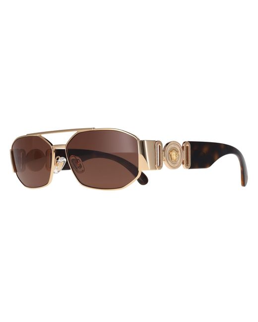 Versace Brown Rectangle Dark Ve2287 Metal
