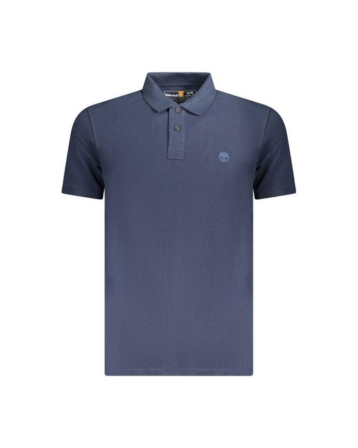 Timberland Blue Blu Cotton Mens Polo for men