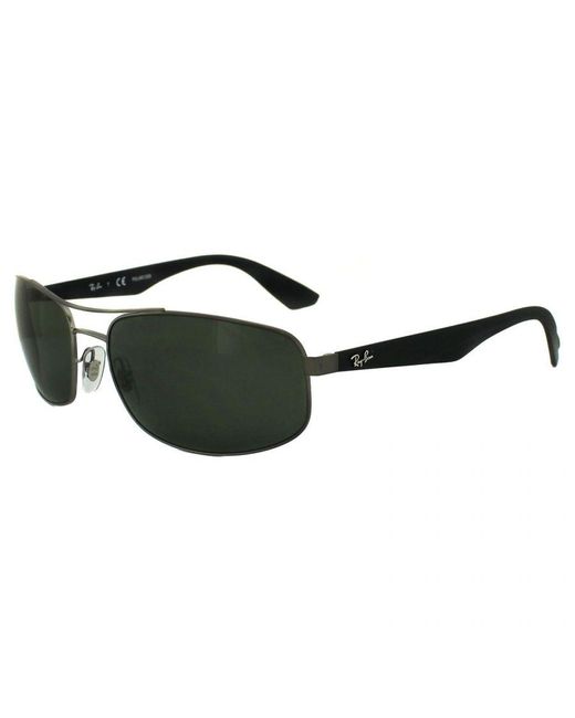 Ray-Ban Black Sunglasses 3527 029/9A Matt Gunmetal Dark Polarized for men