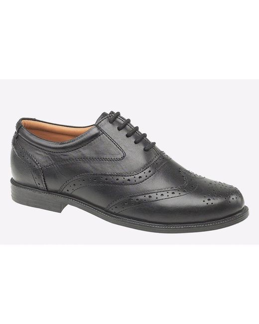 Amblers Safety Black Liverpool Leather for men