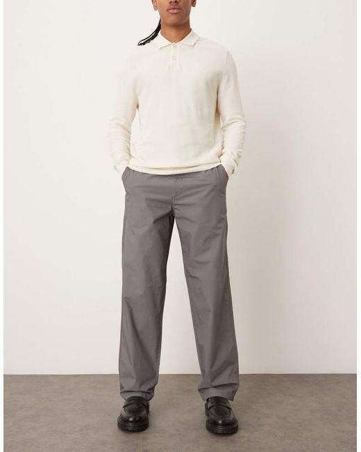 ARKET Gray Lightweight Pull-On Trousers for men