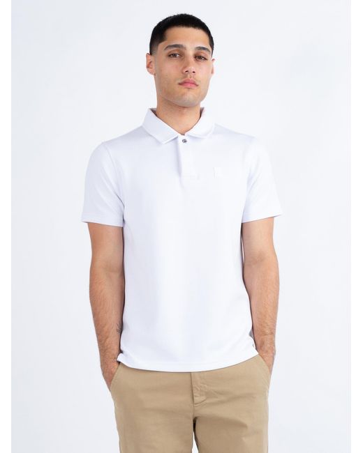 Luke 1977 White Breathtaking Modal Polo for men