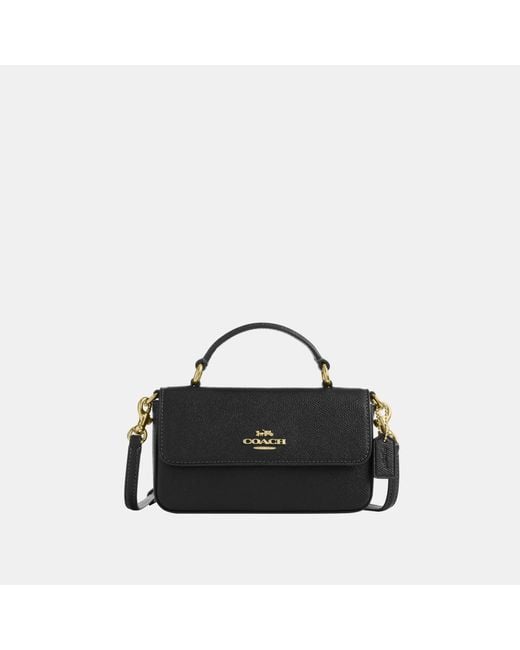 COACH Black Mini Josie Top Handle Bag