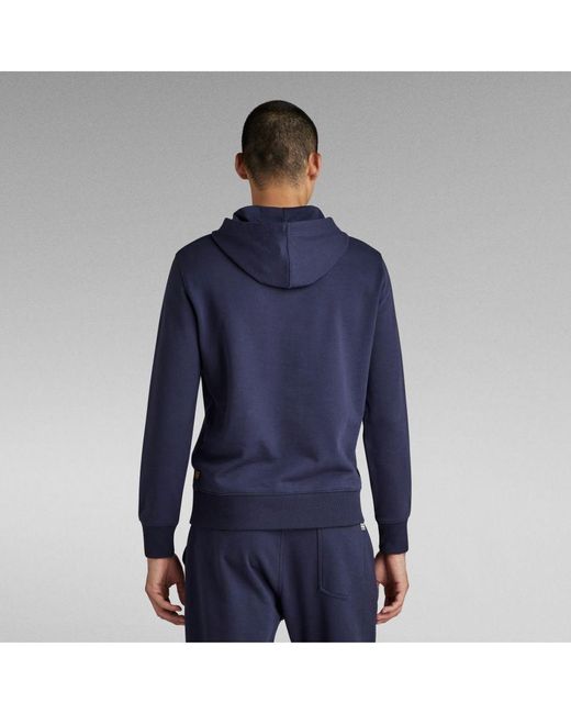 G-Star Blue G-Star Raw Graphic Core Hoodie for men