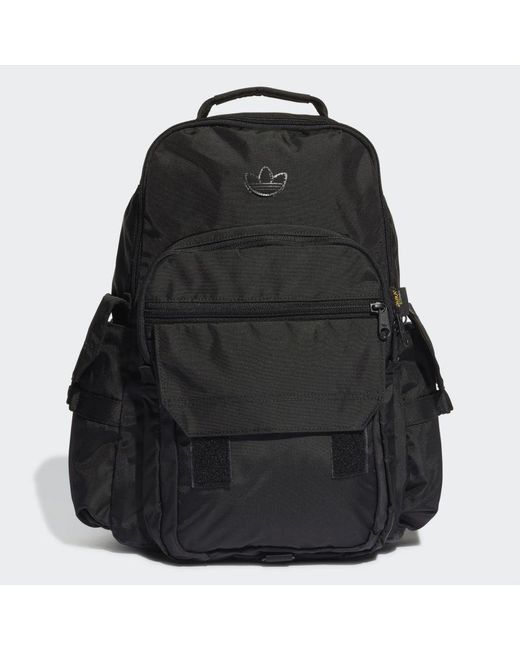 Adidas Originals Black Adicolor Contempo Utility Backpack Large Recycled Material