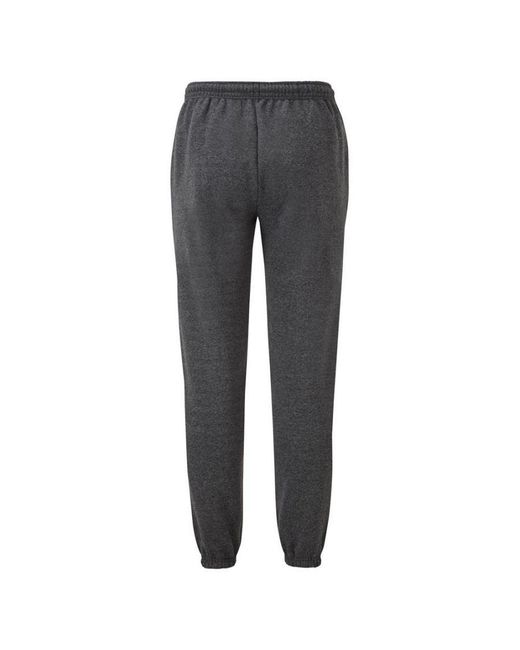 Fruit Of The Loom Gray Elasticated Cuff Jog Pants Jogging Bottoms for men