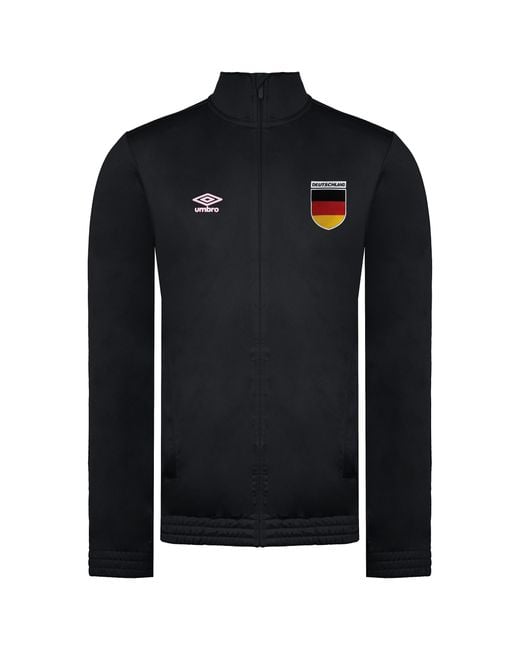 Umbro Black Deutschland Tricot Track Jacket Cotton for men