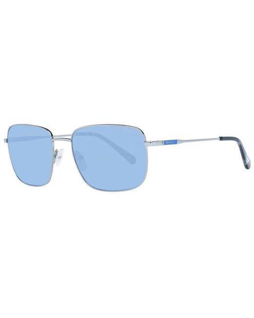 Gant Blue Square Sunglasses With Lenses for men